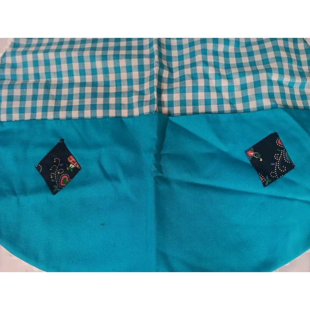 2‎ Vintage Aprons Handmade Waist Half Kitchen Cooking Cottagecore Pockets READ